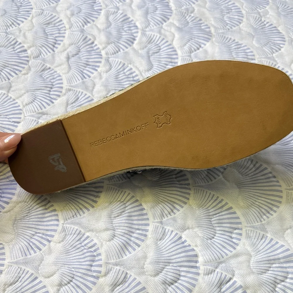 Rebecca Minkoff Floral Jodi Espadrille Platform Slides Size 10.5 NWOT